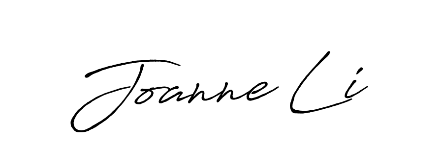 Design your own signature with our free online signature maker. With this signature software, you can create a handwritten (Antro_Vectra_Bolder) signature for name Joanne Li. Joanne Li signature style 7 images and pictures png