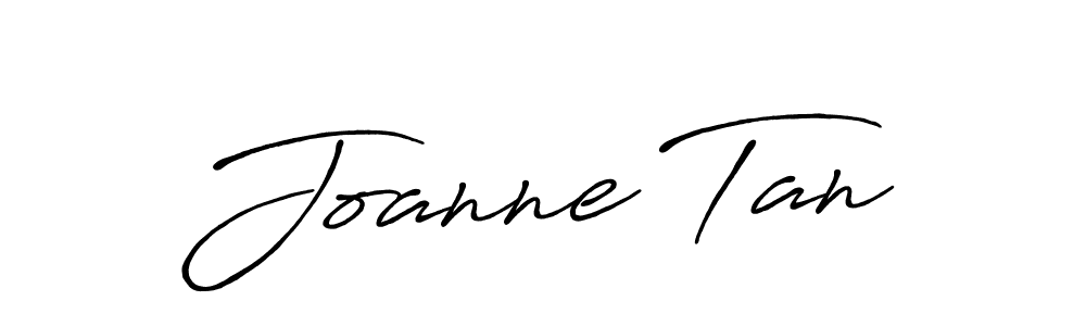 Create a beautiful signature design for name Joanne Tan. With this signature (Antro_Vectra_Bolder) fonts, you can make a handwritten signature for free. Joanne Tan signature style 7 images and pictures png