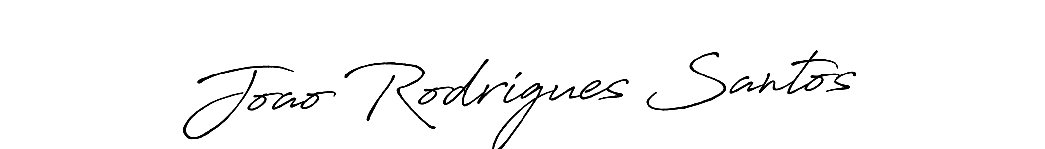 Make a beautiful signature design for name Joao Rodrigues Santos. With this signature (Antro_Vectra_Bolder) style, you can create a handwritten signature for free. Joao Rodrigues Santos signature style 7 images and pictures png