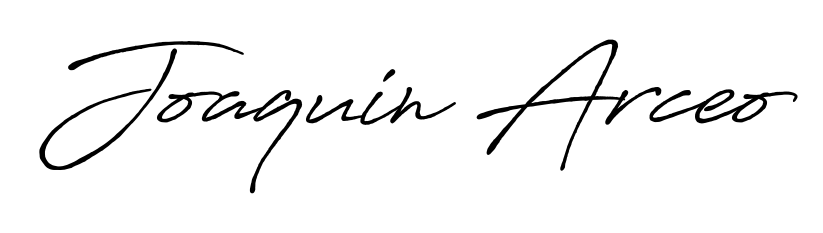 The Antro_Vectra_Bolder font transforms the name Joaquin Arceo into an executive sign with sharp precision and distinguished character. Joaquin Arceo signature style 7 images and pictures png