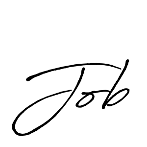 Design your own signature with our free online signature maker. With this signature software, you can create a handwritten (Antro_Vectra_Bolder) signature for name Job. Job signature style 7 images and pictures png