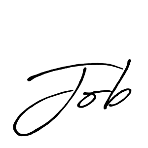 Design your own signature with our free online signature maker. With this signature software, you can create a handwritten (Antro_Vectra_Bolder) signature for name Job. Job signature style 7 images and pictures png