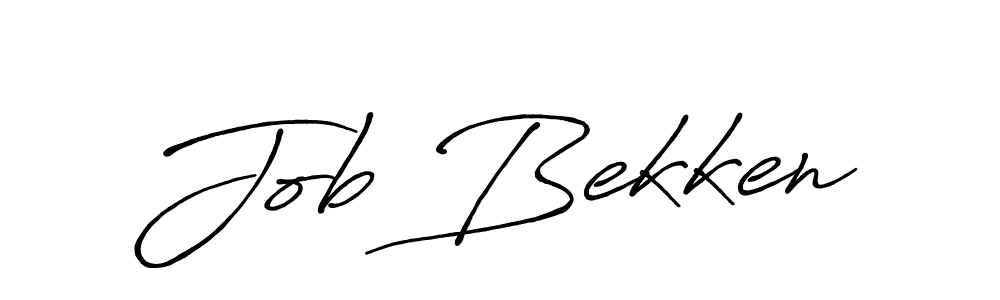 How to make Job Bekken signature? Antro_Vectra_Bolder is a professional autograph style. Create handwritten signature for Job Bekken name. Job Bekken signature style 7 images and pictures png