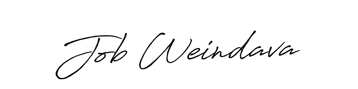 How to make Job Weindava name signature. Use Antro_Vectra_Bolder style for creating short signs online. This is the latest handwritten sign. Job Weindava signature style 7 images and pictures png