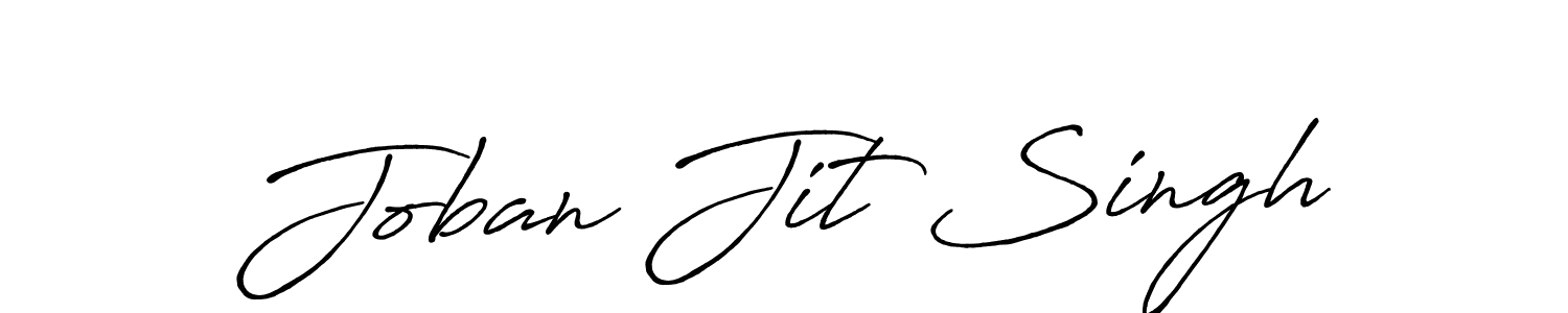 Create a beautiful signature design for name Joban Jit Singh. With this signature (Antro_Vectra_Bolder) fonts, you can make a handwritten signature for free. Joban Jit Singh signature style 7 images and pictures png