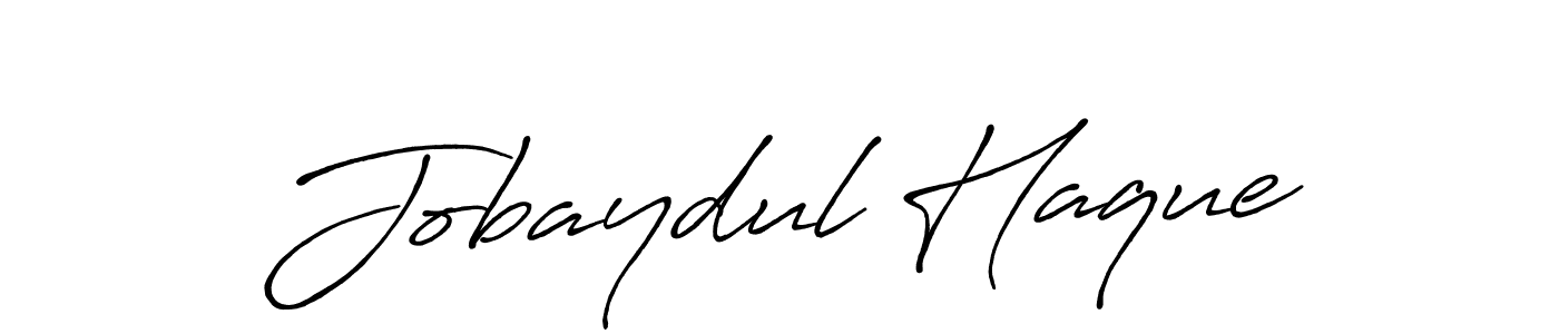 Make a beautiful signature design for name Jobaydul Haque. With this signature (Antro_Vectra_Bolder) style, you can create a handwritten signature for free. Jobaydul Haque signature style 7 images and pictures png