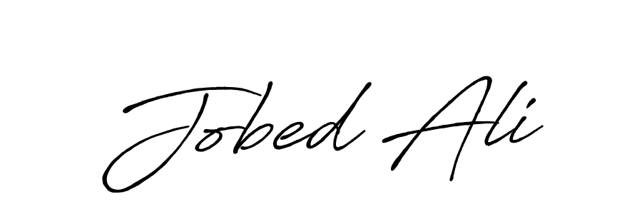 How to make Jobed Ali signature? Antro_Vectra_Bolder is a professional autograph style. Create handwritten signature for Jobed Ali name. Jobed Ali signature style 7 images and pictures png
