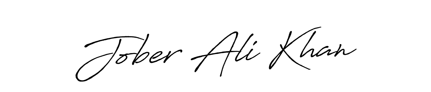 Also we have Jober Ali Khan name is the best signature style. Create professional handwritten signature collection using Antro_Vectra_Bolder autograph style. Jober Ali Khan signature style 7 images and pictures png