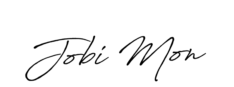 How to make Jobi Mon signature? Antro_Vectra_Bolder is a professional autograph style. Create handwritten signature for Jobi Mon name. Jobi Mon signature style 7 images and pictures png