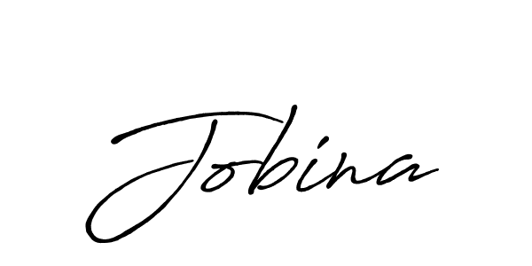 Make a beautiful signature design for name Jobina. With this signature (Antro_Vectra_Bolder) style, you can create a handwritten signature for free. Jobina signature style 7 images and pictures png