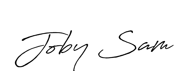 This is the best signature style for the Joby Sam name. Also you like these signature font (Antro_Vectra_Bolder). Mix name signature. Joby Sam signature style 7 images and pictures png