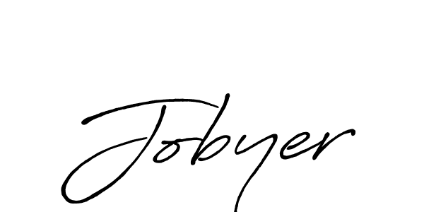 You should practise on your own different ways (Antro_Vectra_Bolder) to write your name (Jobyer) in signature. don't let someone else do it for you. Jobyer signature style 7 images and pictures png