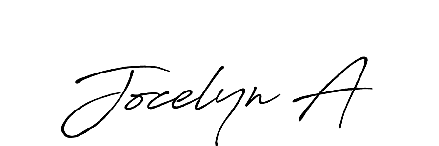 It looks lik you need a new signature style for name Jocelyn A. Design unique handwritten (Antro_Vectra_Bolder) signature with our free signature maker in just a few clicks. Jocelyn A signature style 7 images and pictures png