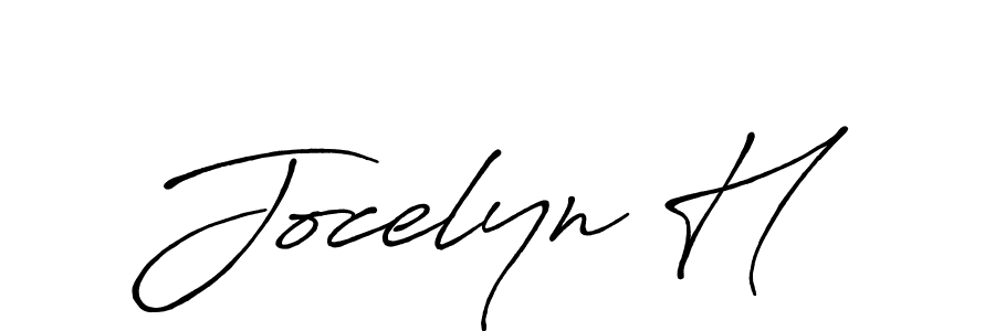 Design your own signature with our free online signature maker. With this signature software, you can create a handwritten (Antro_Vectra_Bolder) signature for name Jocelyn H. Jocelyn H signature style 7 images and pictures png