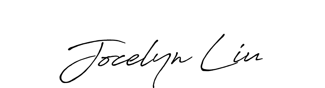 You should practise on your own different ways (Antro_Vectra_Bolder) to write your name (Jocelyn Liu) in signature. don't let someone else do it for you. Jocelyn Liu signature style 7 images and pictures png