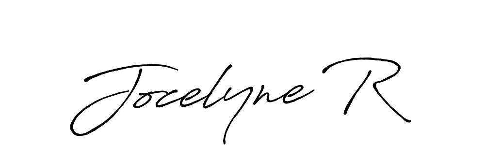 Use a signature maker to create a handwritten signature online. With this signature software, you can design (Antro_Vectra_Bolder) your own signature for name Jocelyne R. Jocelyne R signature style 7 images and pictures png