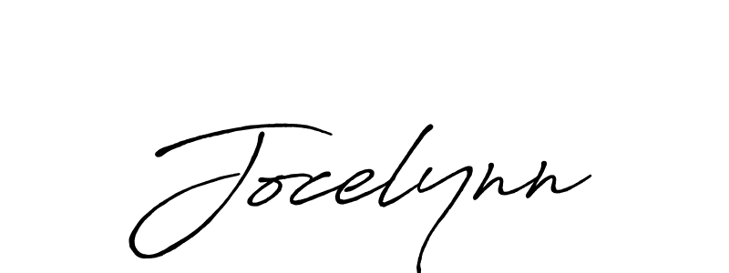 Design your own signature with our free online signature maker. With this signature software, you can create a handwritten (Antro_Vectra_Bolder) signature for name Jocelynn. Jocelynn signature style 7 images and pictures png