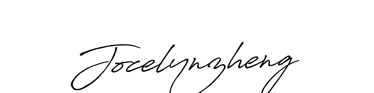 Jocelynzheng stylish signature style. Best Handwritten Sign (Antro_Vectra_Bolder) for my name. Handwritten Signature Collection Ideas for my name Jocelynzheng. Jocelynzheng signature style 7 images and pictures png