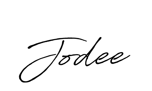 Create a beautiful signature design for name Jodee. With this signature (Antro_Vectra_Bolder) fonts, you can make a handwritten signature for free. Jodee signature style 7 images and pictures png