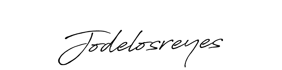 Create a beautiful signature design for name Jodelosreyes. With this signature (Antro_Vectra_Bolder) fonts, you can make a handwritten signature for free. Jodelosreyes signature style 7 images and pictures png