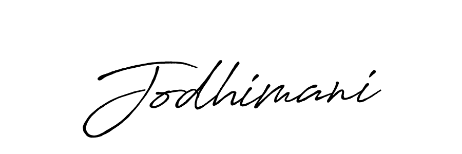 Create a beautiful signature design for name Jodhimani. With this signature (Antro_Vectra_Bolder) fonts, you can make a handwritten signature for free. Jodhimani signature style 7 images and pictures png