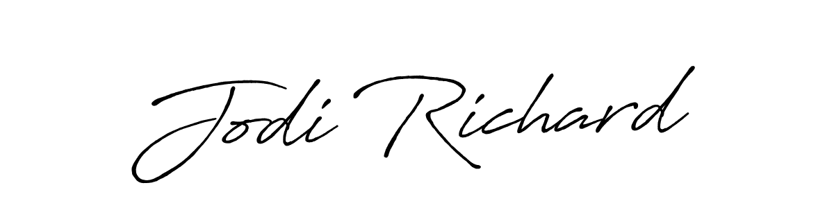 Similarly Antro_Vectra_Bolder is the best handwritten signature design. Signature creator online .You can use it as an online autograph creator for name Jodi Richard. Jodi Richard signature style 7 images and pictures png