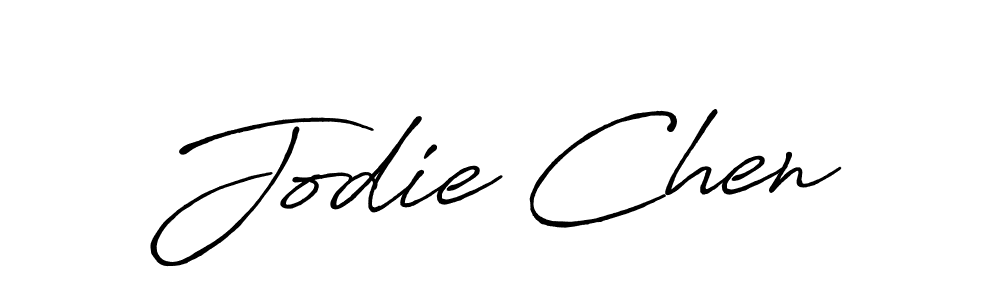 Antro_Vectra_Bolder is a professional signature style that is perfect for those who want to add a touch of class to their signature. It is also a great choice for those who want to make their signature more unique. Get Jodie Chen name to fancy signature for free. Jodie Chen signature style 7 images and pictures png