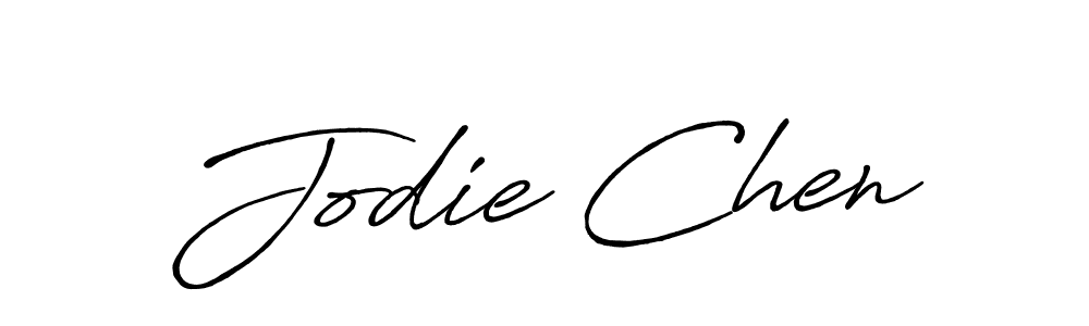 Antro_Vectra_Bolder is a professional signature style that is perfect for those who want to add a touch of class to their signature. It is also a great choice for those who want to make their signature more unique. Get Jodie Chen name to fancy signature for free. Jodie Chen signature style 7 images and pictures png