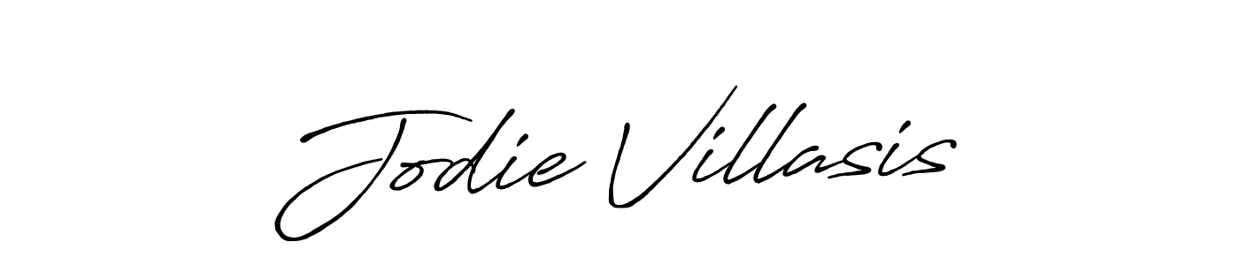 Design your own signature with our free online signature maker. With this signature software, you can create a handwritten (Antro_Vectra_Bolder) signature for name Jodie Villasis. Jodie Villasis signature style 7 images and pictures png