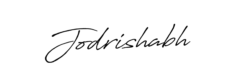 How to make Jodrishabh signature? Antro_Vectra_Bolder is a professional autograph style. Create handwritten signature for Jodrishabh name. Jodrishabh signature style 7 images and pictures png