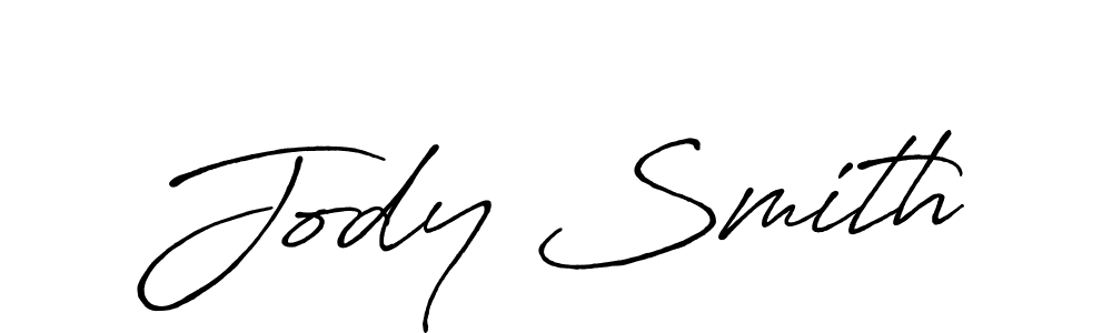 Jody Smith stylish signature style. Best Handwritten Sign (Antro_Vectra_Bolder) for my name. Handwritten Signature Collection Ideas for my name Jody Smith. Jody Smith signature style 7 images and pictures png