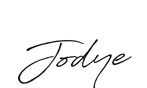 Create a beautiful signature design for name Jodye. With this signature (Antro_Vectra_Bolder) fonts, you can make a handwritten signature for free. Jodye signature style 7 images and pictures png