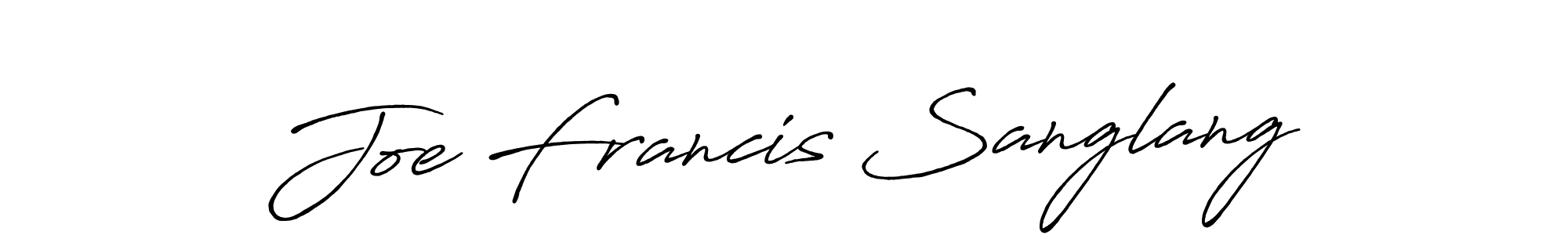 Joe Francis Sanglang stylish signature style. Best Handwritten Sign (Antro_Vectra_Bolder) for my name. Handwritten Signature Collection Ideas for my name Joe Francis Sanglang. Joe Francis Sanglang signature style 7 images and pictures png