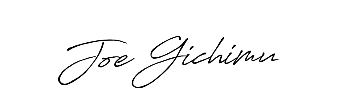 Design your own signature with our free online signature maker. With this signature software, you can create a handwritten (Antro_Vectra_Bolder) signature for name Joe Gichimu. Joe Gichimu signature style 7 images and pictures png