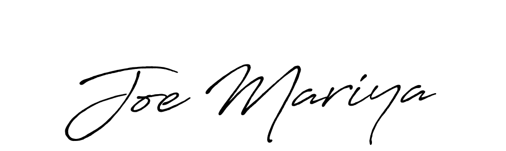 Joe Mariya stylish signature style. Best Handwritten Sign (Antro_Vectra_Bolder) for my name. Handwritten Signature Collection Ideas for my name Joe Mariya. Joe Mariya signature style 7 images and pictures png