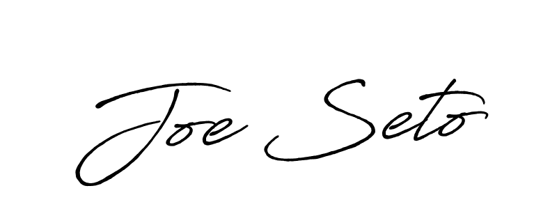 Design your own signature with our free online signature maker. With this signature software, you can create a handwritten (Antro_Vectra_Bolder) signature for name Joe Seto. Joe Seto signature style 7 images and pictures png