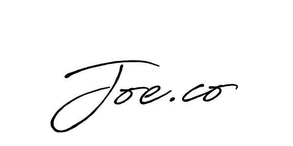 Design your own signature with our free online signature maker. With this signature software, you can create a handwritten (Antro_Vectra_Bolder) signature for name Joe.co. Joe.co signature style 7 images and pictures png