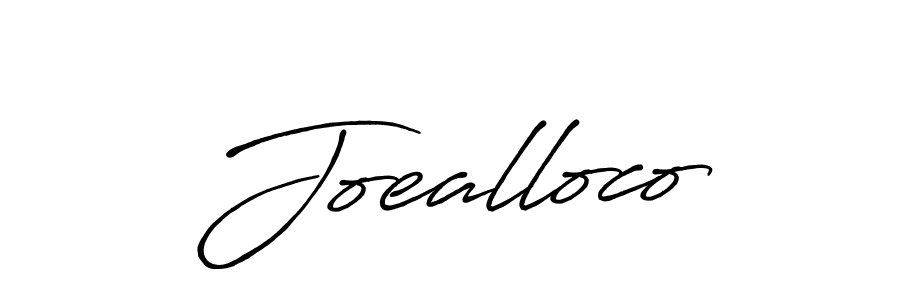 Joealloco stylish signature style. Best Handwritten Sign (Antro_Vectra_Bolder) for my name. Handwritten Signature Collection Ideas for my name Joealloco. Joealloco signature style 7 images and pictures png