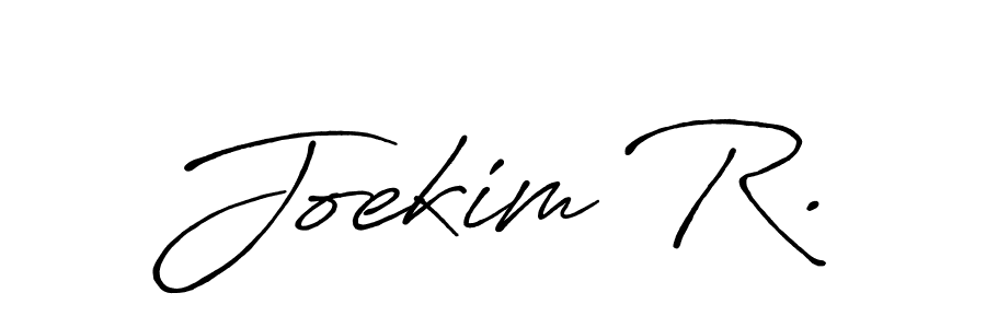 Joekim R. stylish signature style. Best Handwritten Sign (Antro_Vectra_Bolder) for my name. Handwritten Signature Collection Ideas for my name Joekim R.. Joekim R. signature style 7 images and pictures png