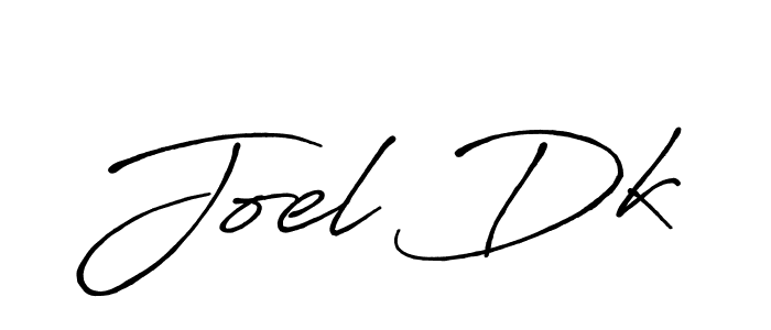 Design your own signature with our free online signature maker. With this signature software, you can create a handwritten (Antro_Vectra_Bolder) signature for name Joel Dk. Joel Dk signature style 7 images and pictures png