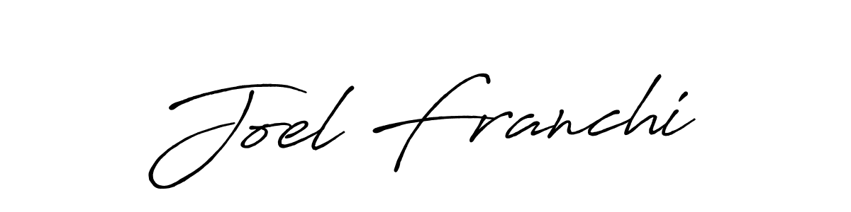 Use a signature maker to create a handwritten signature online. With this signature software, you can design (Antro_Vectra_Bolder) your own signature for name Joel Franchi. Joel Franchi signature style 7 images and pictures png