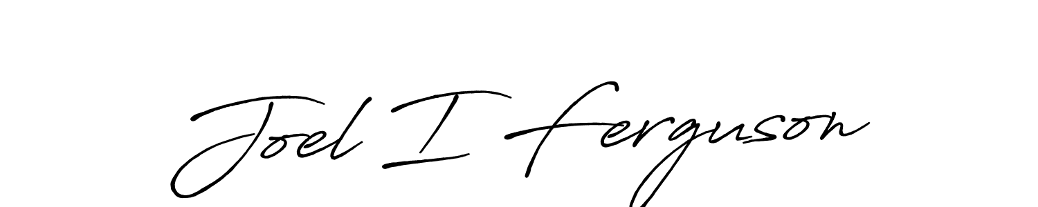 Make a beautiful signature design for name Joel I Ferguson. With this signature (Antro_Vectra_Bolder) style, you can create a handwritten signature for free. Joel I Ferguson signature style 7 images and pictures png