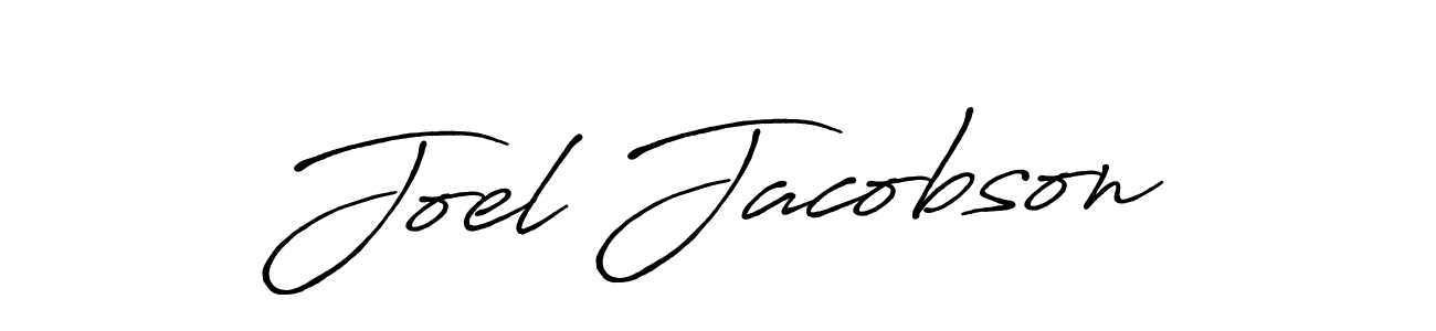 Create a beautiful signature design for name Joel Jacobson. With this signature (Antro_Vectra_Bolder) fonts, you can make a handwritten signature for free. Joel Jacobson signature style 7 images and pictures png