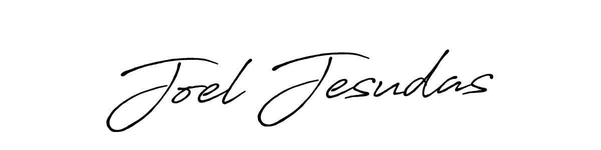 Use a signature maker to create a handwritten signature online. With this signature software, you can design (Antro_Vectra_Bolder) your own signature for name Joel Jesudas. Joel Jesudas signature style 7 images and pictures png