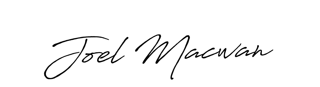Design your own signature with our free online signature maker. With this signature software, you can create a handwritten (Antro_Vectra_Bolder) signature for name Joel Macwan. Joel Macwan signature style 7 images and pictures png