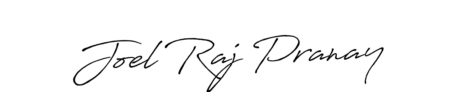 Design your own signature with our free online signature maker. With this signature software, you can create a handwritten (Antro_Vectra_Bolder) signature for name Joel Raj Pranay. Joel Raj Pranay signature style 7 images and pictures png