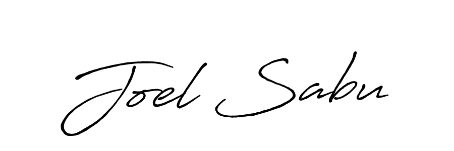 How to make Joel Sabu name signature. Use Antro_Vectra_Bolder style for creating short signs online. This is the latest handwritten sign. Joel Sabu signature style 7 images and pictures png