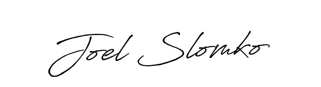 Also we have Joel Slomko name is the best signature style. Create professional handwritten signature collection using Antro_Vectra_Bolder autograph style. Joel Slomko signature style 7 images and pictures png