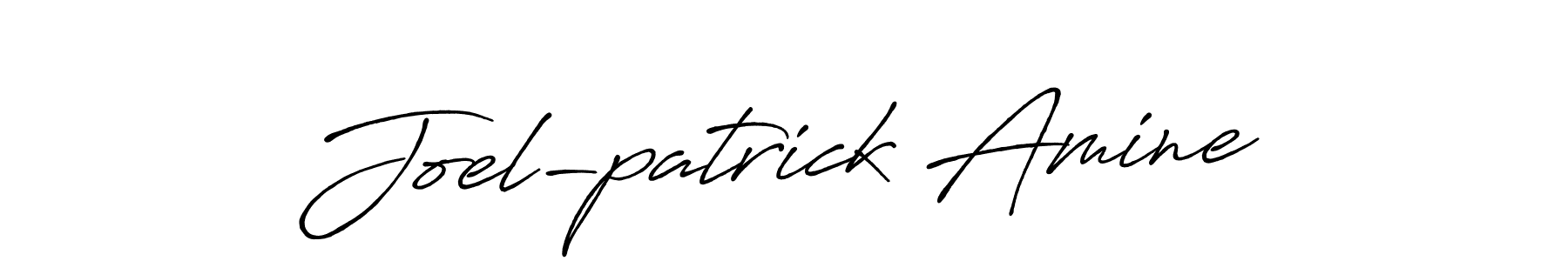 Joel-patrick Amine stylish signature style. Best Handwritten Sign (Antro_Vectra_Bolder) for my name. Handwritten Signature Collection Ideas for my name Joel-patrick Amine. Joel-patrick Amine signature style 7 images and pictures png