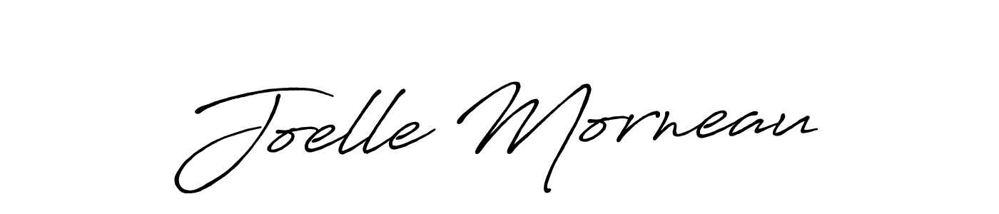 Joelle Morneau stylish signature style. Best Handwritten Sign (Antro_Vectra_Bolder) for my name. Handwritten Signature Collection Ideas for my name Joelle Morneau. Joelle Morneau signature style 7 images and pictures png